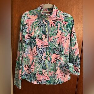Lilly Pulitzer half zip pullover/sweatshirt/popover